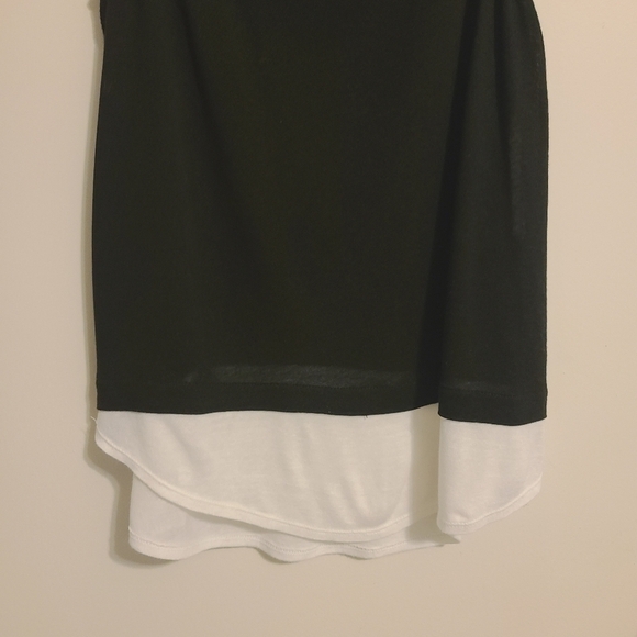 Saint Tropez West | Women's Black Colorblock Linen Tank (Size Medium) - Picture 7 of 10